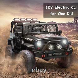 12V Ride On Truck Electric Jeep Off-Road Vehicle Car Toy With Remote Led Light MP3
