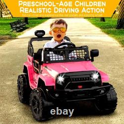 12V Ride on Car Electric Vehicles Kid Truck With Remote Control Spring Suspension