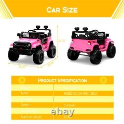 12V Ride on Car Electric Vehicles Kid Truck With Remote Control Spring Suspension