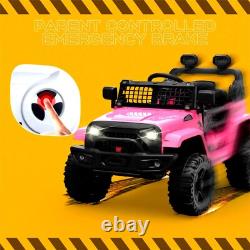 12V Ride on Car Electric Vehicles Kid Truck With Remote Control Spring Suspension