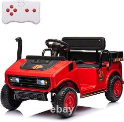 12V Ride on Toy Golf Cart for Kids Electric Car Vehicle with Roof Remote Control