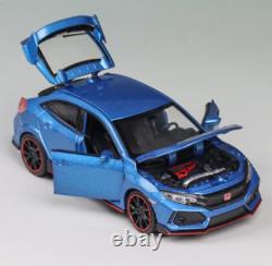 132 Scale BLUE Honda Civic Type R FK8 Model Car Die-cast Gift Toy Vehicle