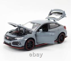 132 Scale GREY Honda Civic Type R FK8 Model Car Die-cast Gift Toy Vehicle UK