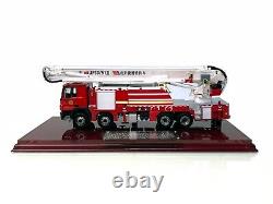 143 Mercedes-Benz ACTROS 4148 chassis DOUBLE ARM JET Fire Truck model Resin