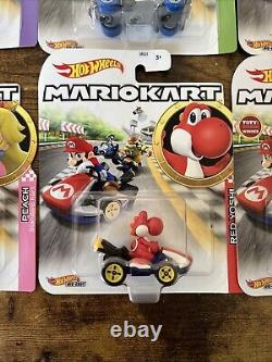 15 Car Lot Mario Hot Wheels MARIOKART Kart Diecast Car Vehicle Tanooki Mario