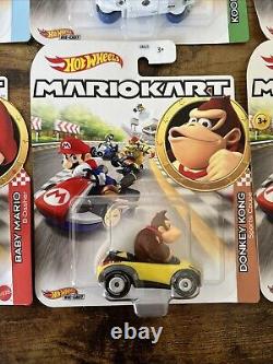 15 Car Lot Mario Hot Wheels MARIOKART Kart Diecast Car Vehicle Tanooki Mario