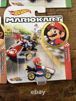 15 Car Lot Mario Hot Wheels MARIOKART Kart Diecast Car Vehicle Tanooki Mario