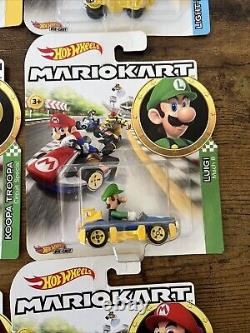 15 Car Lot Mario Hot Wheels MARIOKART Kart Diecast Car Vehicle Tanooki Mario