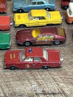 16 LOT Vintage LESNEY MATCHBOX Cars Made In England 1960s-1970s
