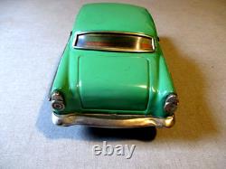 1950's Ford 2-dr Coupe- Tin Friction Car- Asahi- Japan-9 Exc Vintage Toy