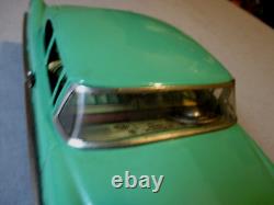 1950's Ford 2-dr Coupe- Tin Friction Car- Asahi- Japan-9 Exc Vintage Toy