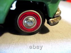 1950's Ford 2-dr Coupe- Tin Friction Car- Asahi- Japan-9 Exc Vintage Toy
