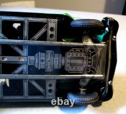 1950's Ford 2-dr Coupe- Tin Friction Car- Asahi- Japan-9 Exc Vintage Toy