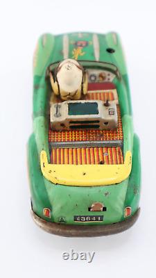 1950's Japan Sanchin Tin Battery Op Multi-Action Jungle Benz Car