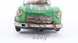 1950's Japan Sanchin Tin Battery Op Multi-Action Jungle Benz Car