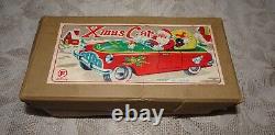 1950's Merry Xmas Car Santa Friction Vehicle Toy & Original Box Christmas JAPAN