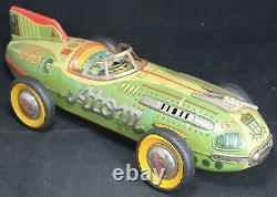 1950's Yonezawa Atom Friction Tin Car 16 Japan Vintage