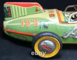 1950's Yonezawa Atom Friction Tin Car 16 Japan Vintage