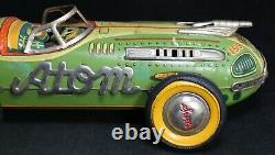 1950's Yonezawa Atom Friction Tin Car 16 Japan Vintage