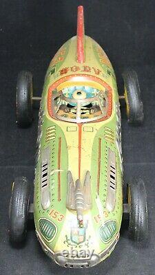 1950's Yonezawa Atom Friction Tin Car 16 Japan Vintage