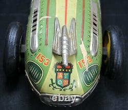 1950's Yonezawa Atom Friction Tin Car 16 Japan Vintage