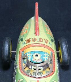 1950's Yonezawa Atom Friction Tin Car 16 Japan Vintage