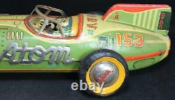 1950's Yonezawa Atom Friction Tin Car 16 Japan Vintage