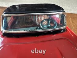 1950s Battery Op Mercedes Benz 300 SL convertible Japanese tin litho toy car