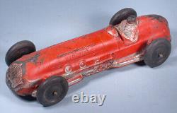 1950s or before Auburn Open Racer #7 Toy Hot Rod Race Car Molded Rubber Vehicle