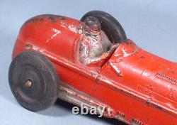 1950s or before Auburn Open Racer #7 Toy Hot Rod Race Car Molded Rubber Vehicle