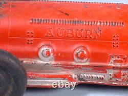 1950s or before Auburn Open Racer #7 Toy Hot Rod Race Car Molded Rubber Vehicle