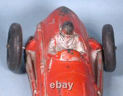 1950s or before Auburn Open Racer #7 Toy Hot Rod Race Car Molded Rubber Vehicle