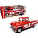 1957 Chevrolet Cameo Pickup Truck Red And White Miller High Life 1/18 Diecast