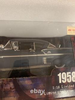 1958 Chevy American Muscle RATS Diecast 118 Car Black with Red Interior