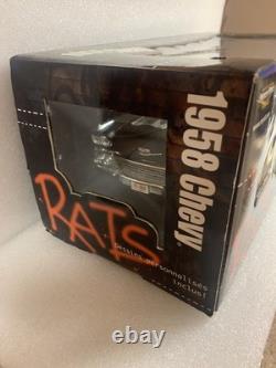 1958 Chevy American Muscle RATS Diecast 118 Car Black with Red Interior