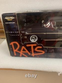 1958 Chevy American Muscle RATS Diecast 118 Car Black with Red Interior