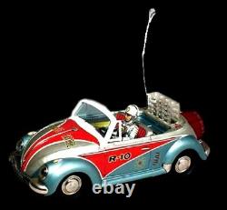 1960s NOMURA VW Beetle Space Patrol Car R-10 with Original Box SCARCE