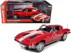 1963 Chevrolet Corvette Stingray Z06 Red Anniver. 1/18 Diecast Autoworld Amm1263