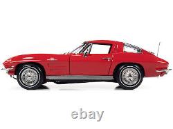 1963 Chevrolet Corvette Stingray Z06 Red Anniver. 1/18 Diecast Autoworld Amm1263