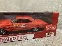 1964 FORD GALAXY 500 Sun Star Die Cast 118 Scale Car Fire Department Chief