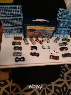 1970 Matchbox Superfast MINI CASE 19 cars some Hot Wheels Superfast & a Redline