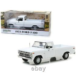 1973 Ford F-100 Pickup Truck White 1/18 Diecast Model Car by Greenlight 13536