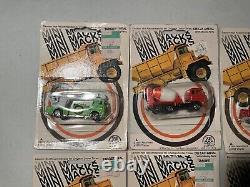 1981 Vintage Zee Toys Mini Macks & Windracers Lot of 8 Cars (School Bus)