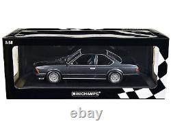 1982 BMW 635 CSi Gray Metallic 1/18 Diecast Car Minichamps