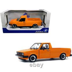 1982 Volkswagen Caddy MKI Pickup Truck Custom Orange 1/18 Diecast Model Car b