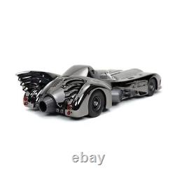 1989 Movie Batmobile Black Chrome Finish 124 Scale Die-Cast Metal Vehicle wi