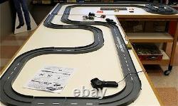 1993 UNUSED TYCO TCR Slotless Slot Car Total Control RACE SET 34ft + 6 Vehicles