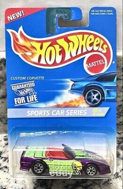 1996 Hot Wheels Variation RED Interior CUSTOM CORVETTE Sports Car Series
