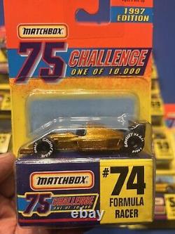 1997 Matchbox 75 Challenge Gold Diecast Car Lot of 27 Assorted Vehicles NIP