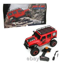 1/10 2.4Ghz RC Car 4×4 Electric Rock Crawler Toy with LED Light off-road Vehicle